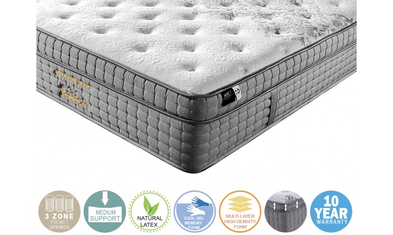 OPULENT SLEEP QUEEN MATTRESS WITH PILLOW TOP